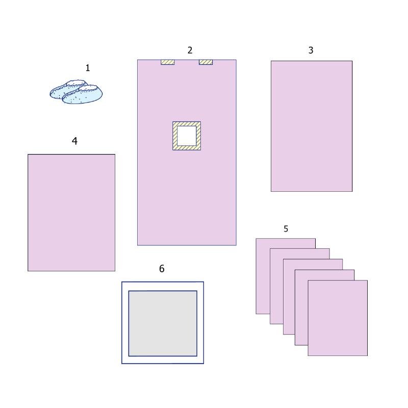 Комплект одягу та покриттів операційних для кесаревого розтину №34 Taipan-Pharm стерильний
